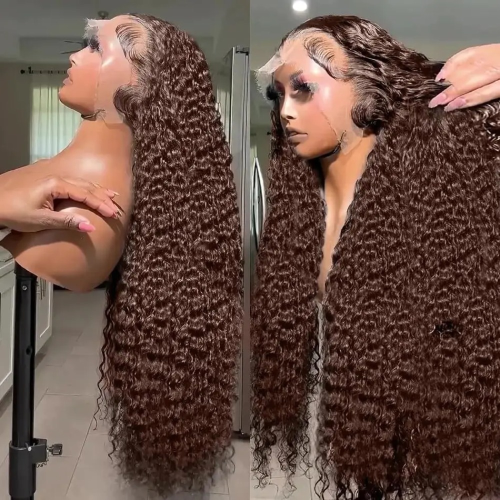 30 40 Inch Curly Human Hair Wigs 360 Full Lace Wigs 13x4 Hd Transparent Lace Front Brazilian Hair Wigs Glueless Wigs Deep Wave Lace Frontal Wigs For W