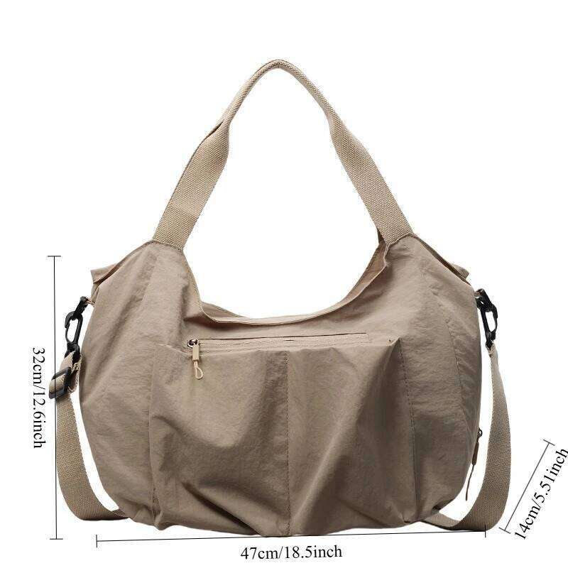 Summer New Large Capacity Crossbody Nylon Fashionable Single Shoulder Handbag Women's Casual Tote Bag XJ260109