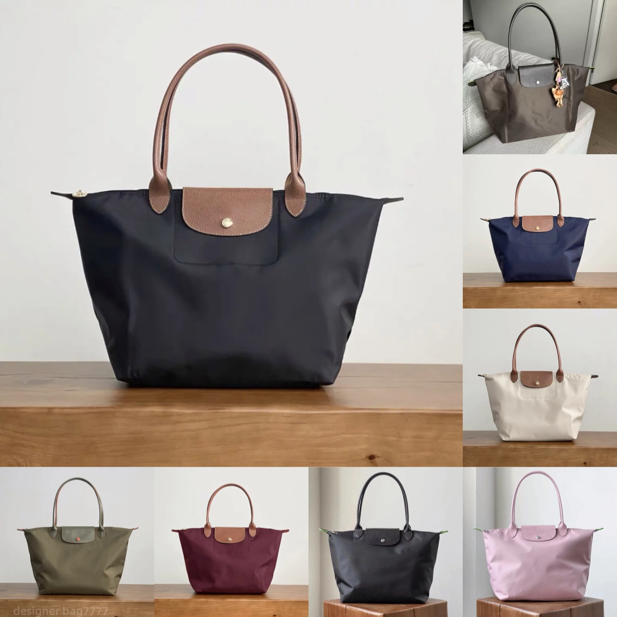 Genuine Leather totebag Handbags Luxury Nylon Shoulder Bags Fashion Large Capacity Travel Bag Outdoor Beach Bags Women's Shopping Bags High Quality Wallets