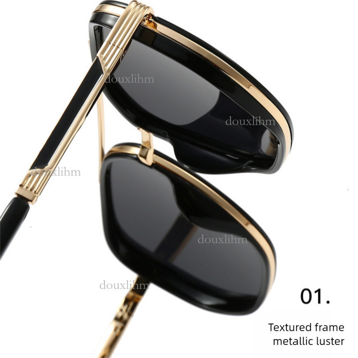 Half Metal Large Frame Designer Women's Sunglasses Luxury Brand Fashion Accessories 2026 New Retro Men's TR90 Polarized Glasses Outdoor Vers