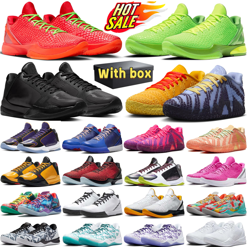 designer shoes Mambas basketball shoes 8 kobeshoes eybl Protro 6 Reverse Grinch JA 2 The Mambacita 5 X-Ray wholesale Mens sneakers Women trainers with box