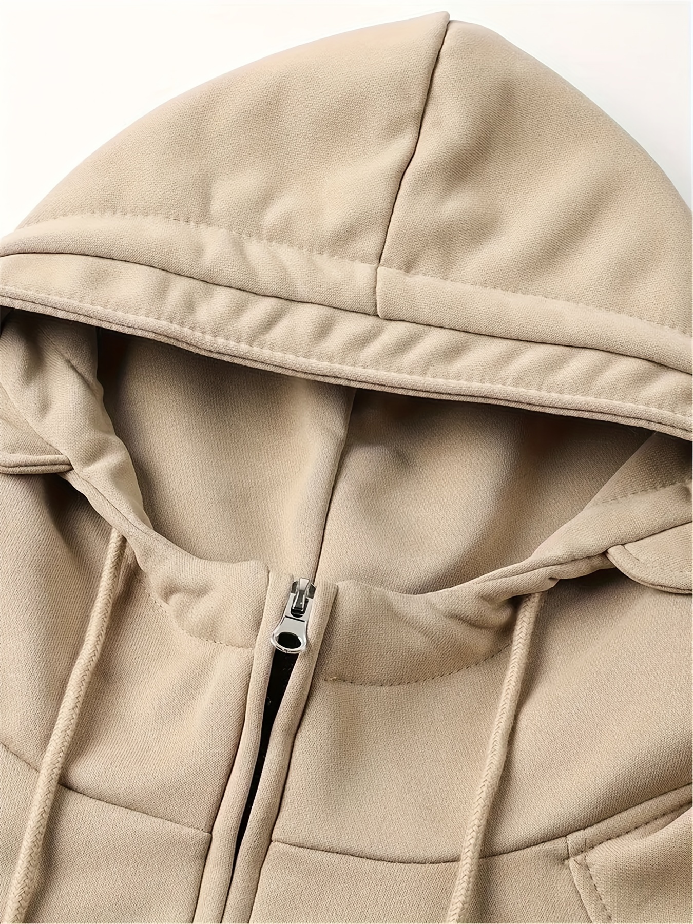 Men's Multi-Pocket Half-Zip Hoodie - Casual Utility Style Drawstring Hooded Sweatshirt