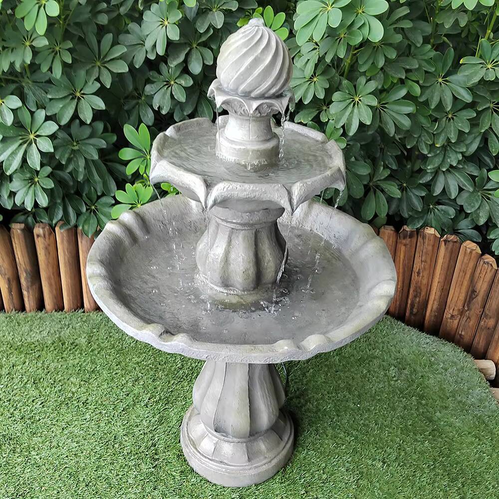 Wholesale Most Popular and Cheap 3 Tier Resin Backyard Water Fountain