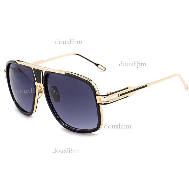 2026 Designer Outdoor Trend Sunglasses Personality Metal Double Bridge Large Frame 6615 Men's And Women's Sunglasses Luxury Brand Fashion Ac