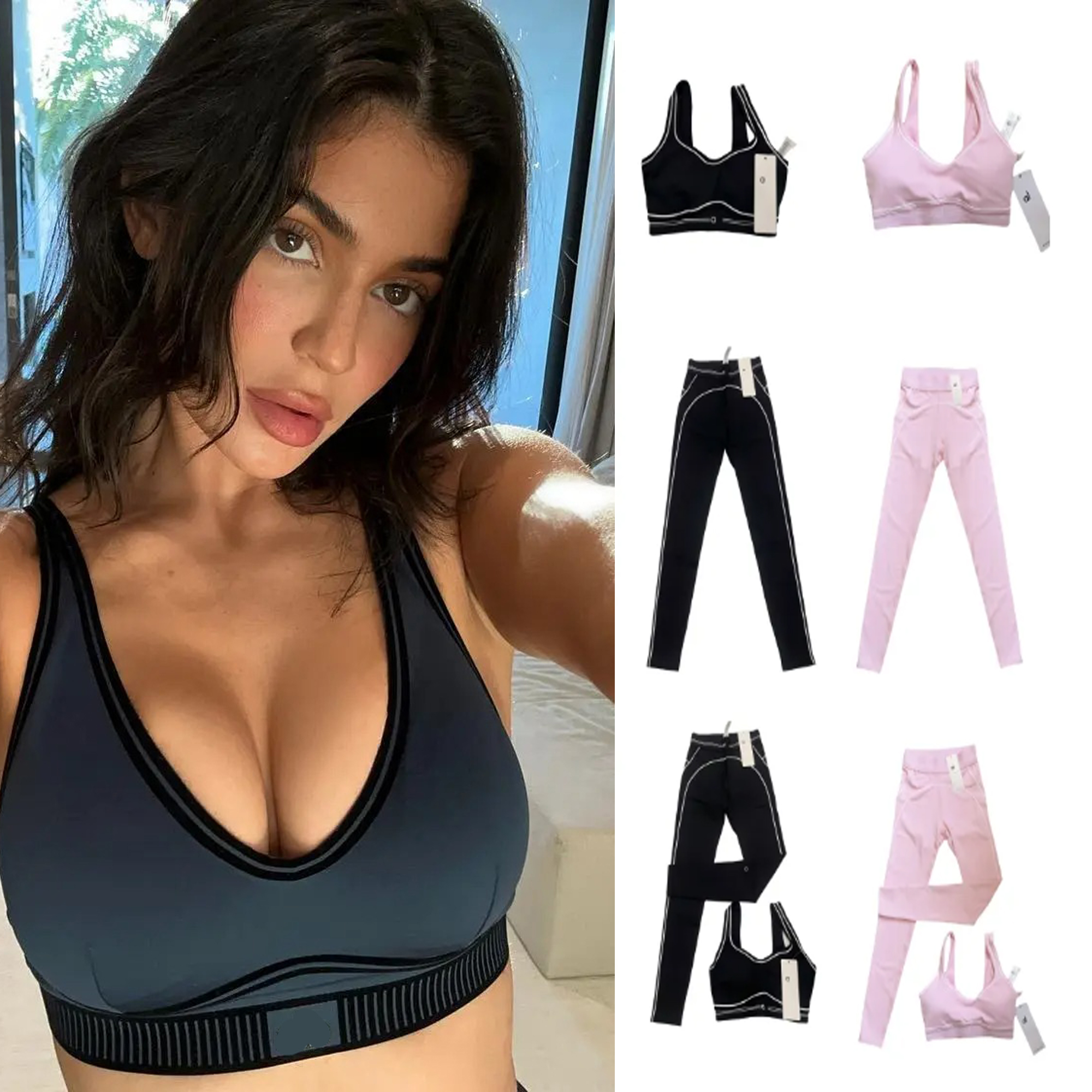 NEW Alonessities Sets Jacket Women Designer Fleece Alonessities Jackets Pant Gym Leggings Sets Thick Warmth Alonessities Women sweat Set Jacket legging