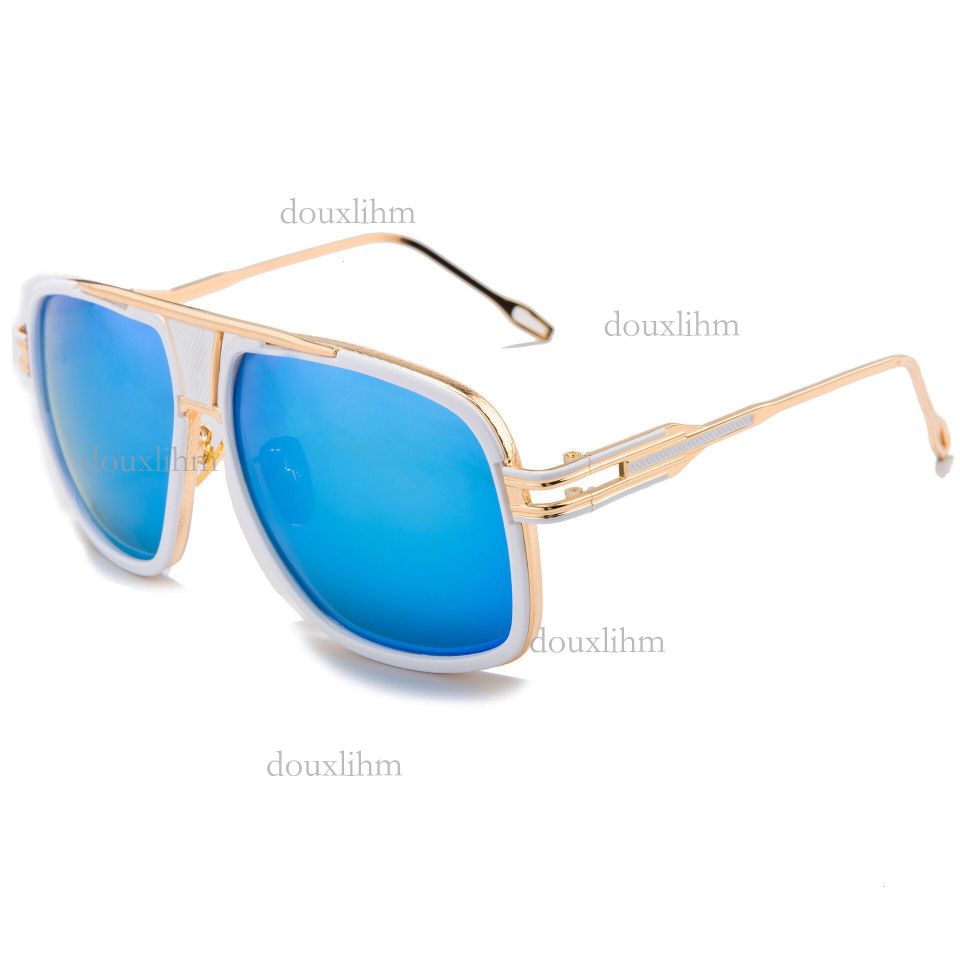 2026 Designer Outdoor Trend Sunglasses Personality Metal Double Bridge Large Frame 6615 Men's And Women's Sunglasses Luxury Brand Fashion Ac
