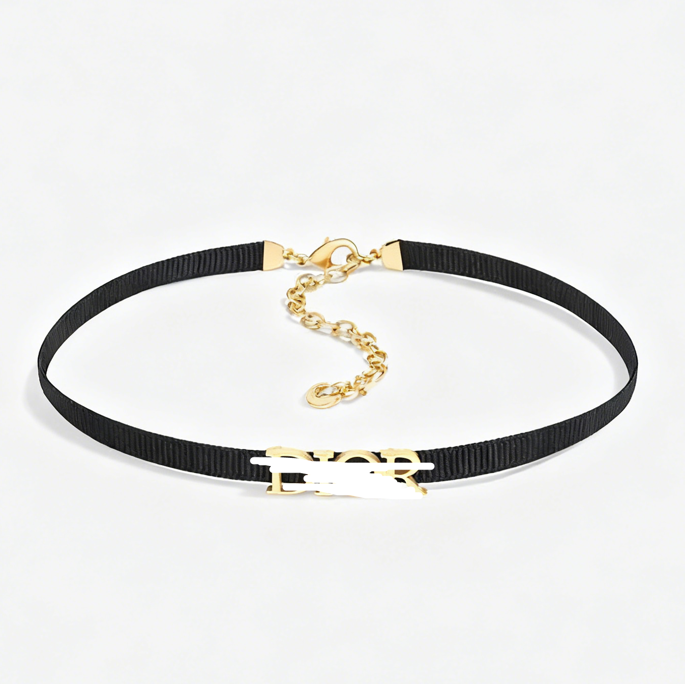 Gold Letter Choker for Women Trendy Cool Collarbone Short Neckband, Layered Necklace, Fashionable Commuter Black Necklace