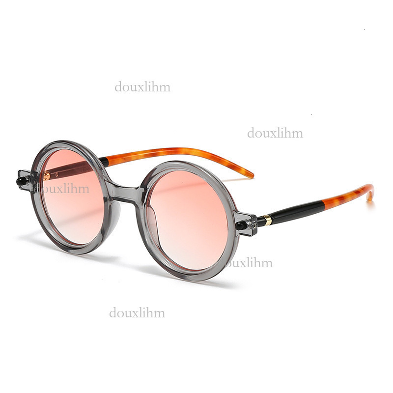 2026 New Designer Round Frame Anti Blue Light Flat Lens For Men And Women Trendy Sun Glasses Outdoor Versatile Luxury Brand Fashion Accessories Wholes