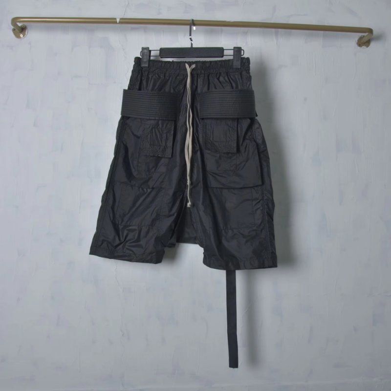 Men's Short Harem Gothic Style Men Clothing Casual Summer Loose Black Nylon High Street Classic Designer Shorts