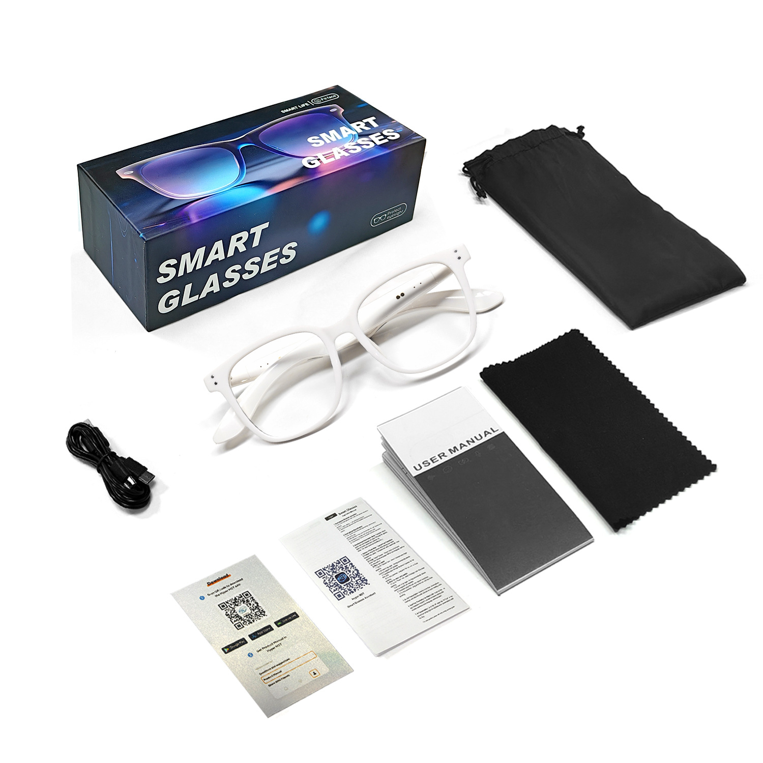 New AI Translation Fashion Bluetooth Sunglasses Real time Translation in Over 100 Languages Smart Sunglasses for Music Listening and Calls