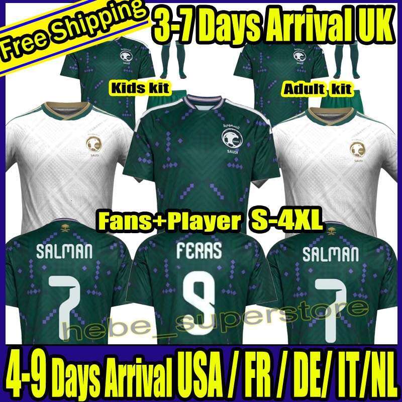 4XL 2026 World Cup Saudi Arabia socer jersey 26 27 Firas Al-Buraikan Musab Al-Juwayr Saud Abdulhamid Hassan Tambakti football shirts home Fans man kit Green uniform