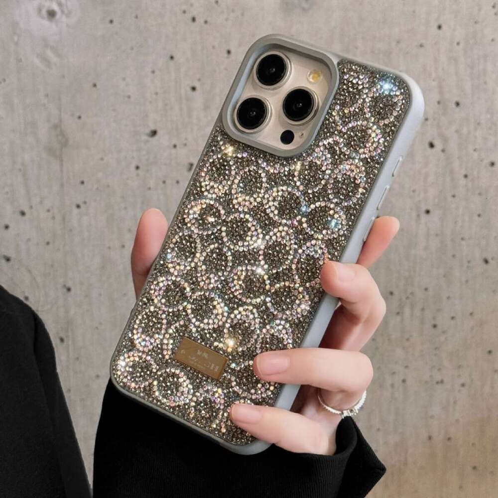 Phone Case Designer Skin Feel Diamond Protective Cover For Iphone 17 16 15 14 Pro Max 13 12 11 Luxury Shockproof Drop-resistant Apple Phone Case
