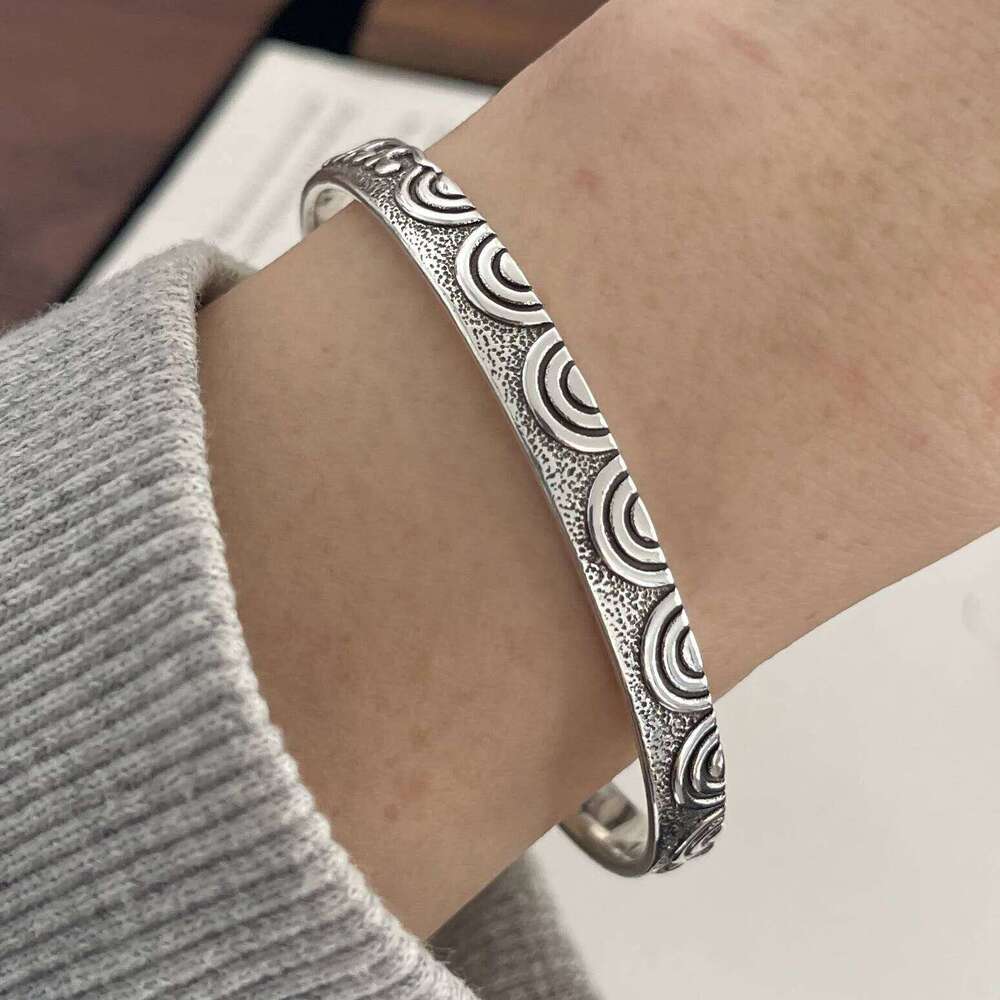 925 Sterling Silver Bracelets for Women Men String Accessories Trend Mountain Sun Shape Pattern Pendant Party Jewelry Gift