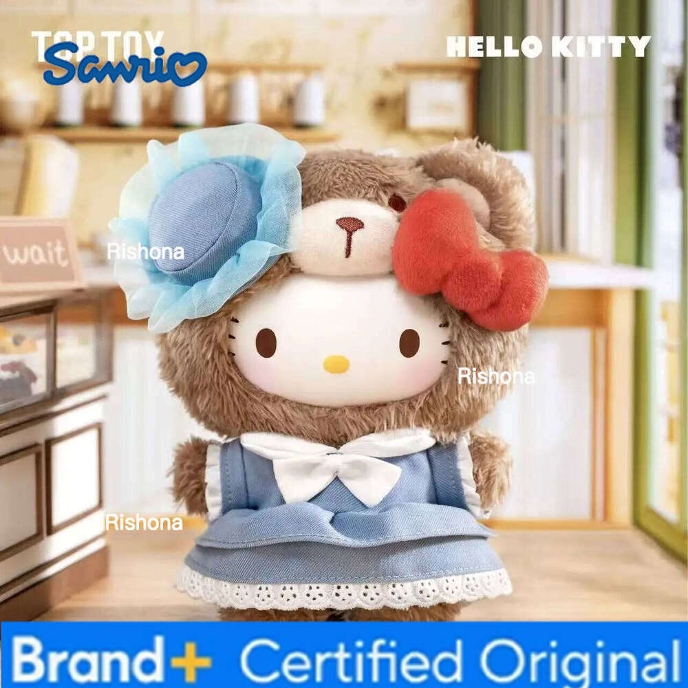 Sanrio New Kuromi Cinnamoroll Hello Kitty Figure Model Afternoon Tea Serise Doll Blind Box Toy Cute Pendant Friends Gift H260109