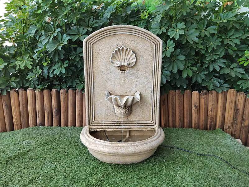 Ancient seashell style wall hanging Water Fountain home decor indoor outdoor decoration art decor