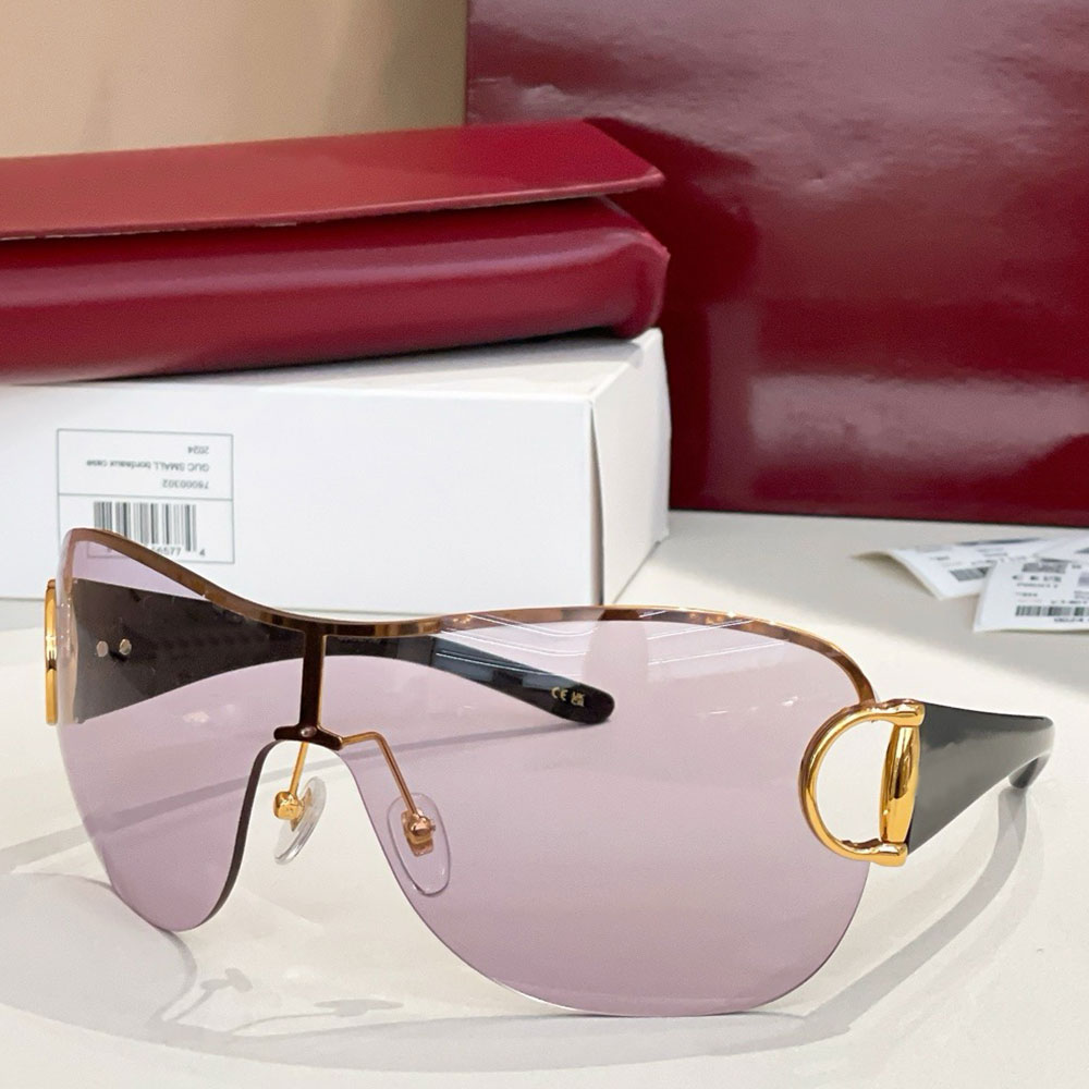 Frameless mask sunglasses luxury designer womens sunglasses GG2174S 26ss new mens fashion street photography eyeglasses high quality UV400 Protection