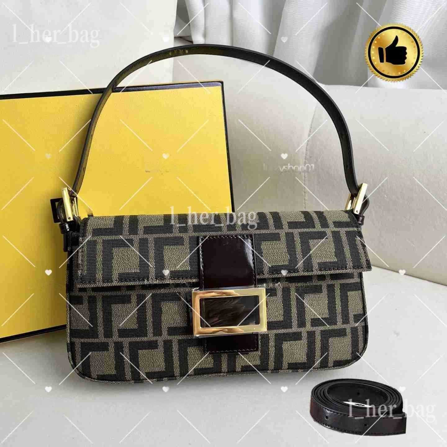 Luxury Brand Vintage Shoulder designer bag Women Totes FF Fashion baguette Crossbody Handbags embossment Handbag Wallet Flap Purse Canvas Messenger Bag