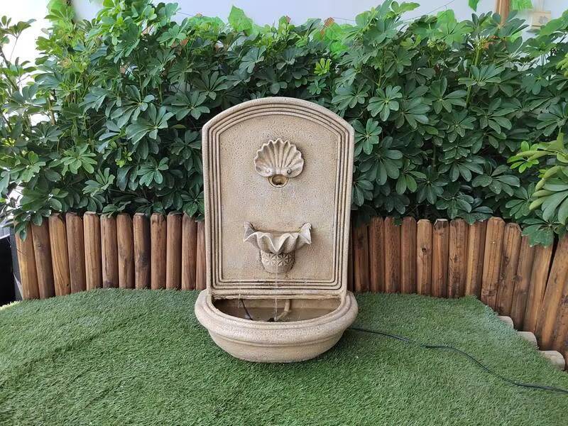 Ancient seashell style wall hanging Water Fountain home decor indoor outdoor decoration art decor