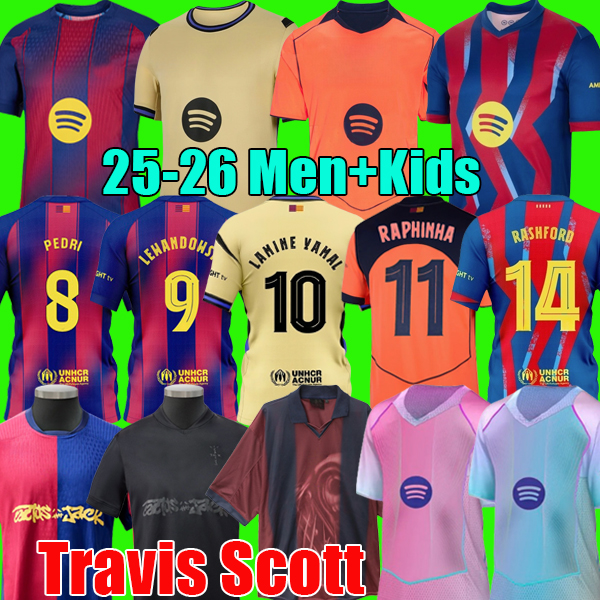 25 26 LAMINE YAMAL RASHFORD soccer jerseys GAVI OLMO football kits 2025 2026 barcalona football shirt men kit youth kids sets uniforms