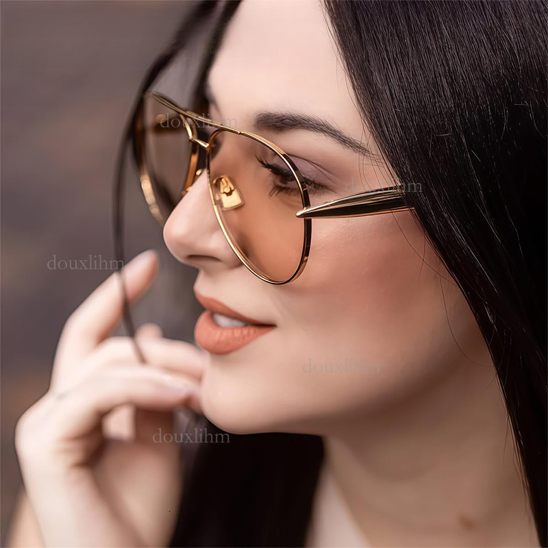 Designer Fashion New Large Frame Toad Mirror High-end Women's Ins No Makeup Sunscreen Sunglasses Luxury Brand Accessories Personalized Small Fish