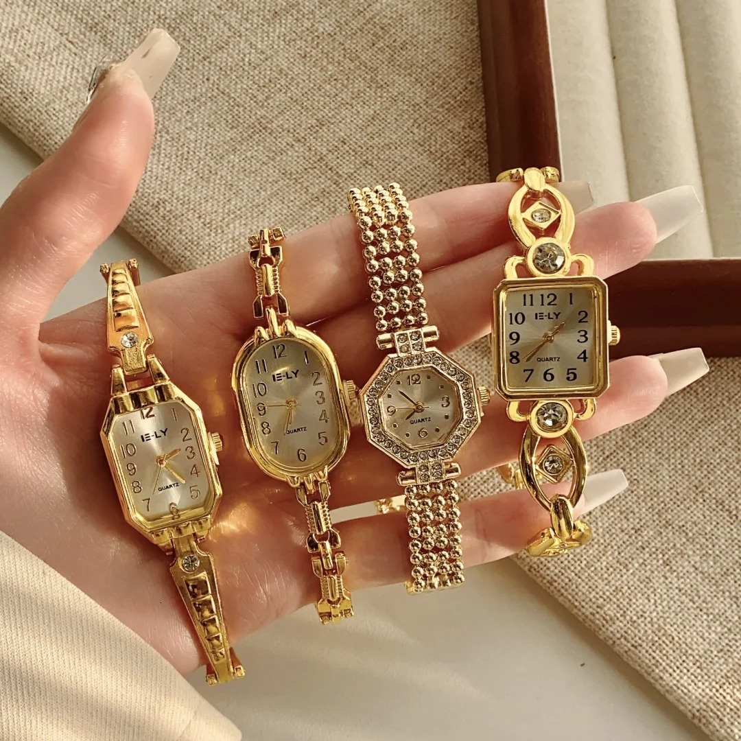 Women Watches Top Wristwatches Ladies Fashion Gold Bracelet Watch Female Elegant Clock Women montre femme 260108