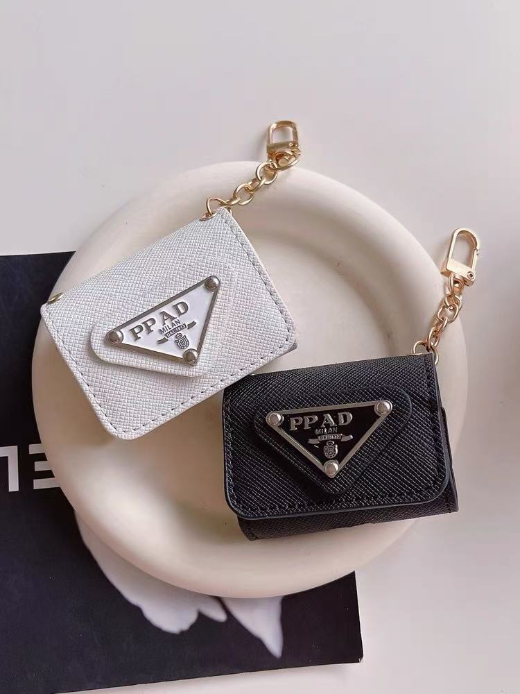 Designer Mini Bag for Airpods 4 1 2nd Generation 3 New 3rd Case Air pods Pro 2 Headset Packet Keychain Leather Earphone Protector Shell Chain Charm 11