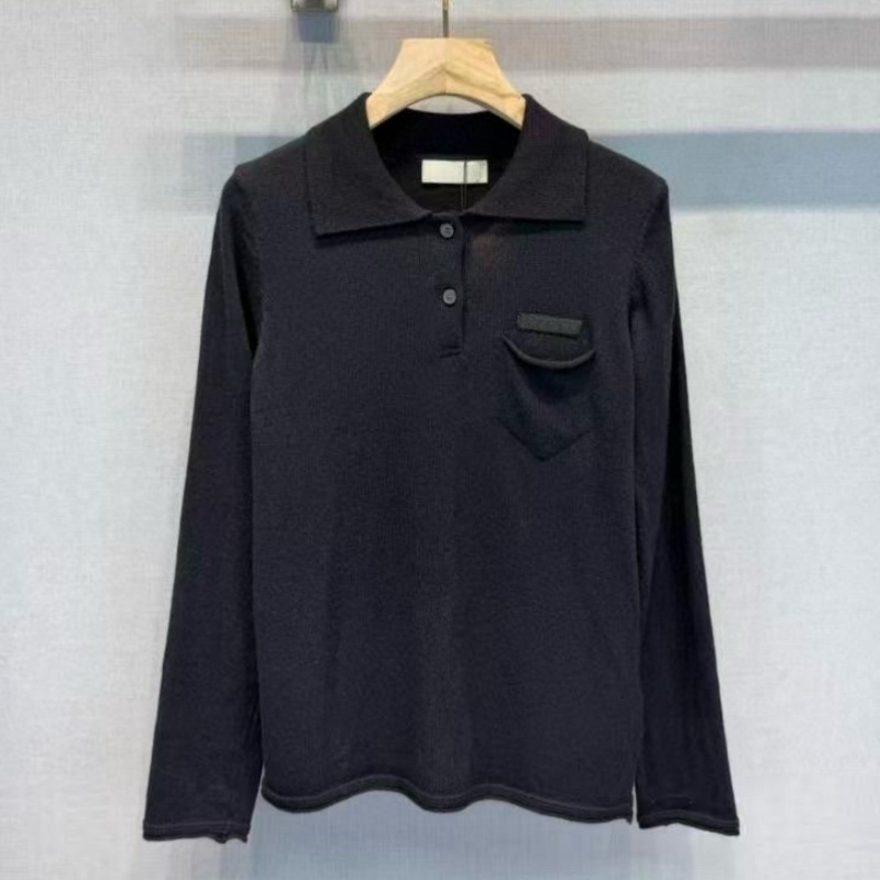 (go off picture not the description) Long Sleeves Tops for Women Fashion Designer Lusury Round Neck Warm Soft Top Black White Grey