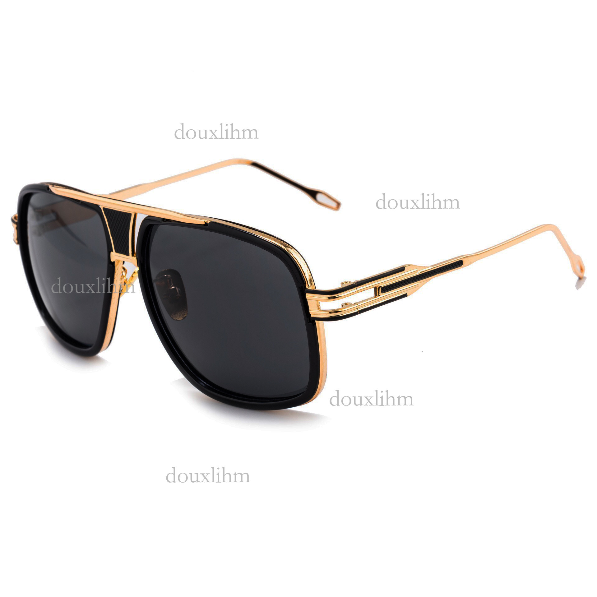 2026 Designer Outdoor Trend Sunglasses Personality Metal Double Bridge Large Frame 6615 Men's And Women's Sunglasses Luxury Brand Fashion Ac