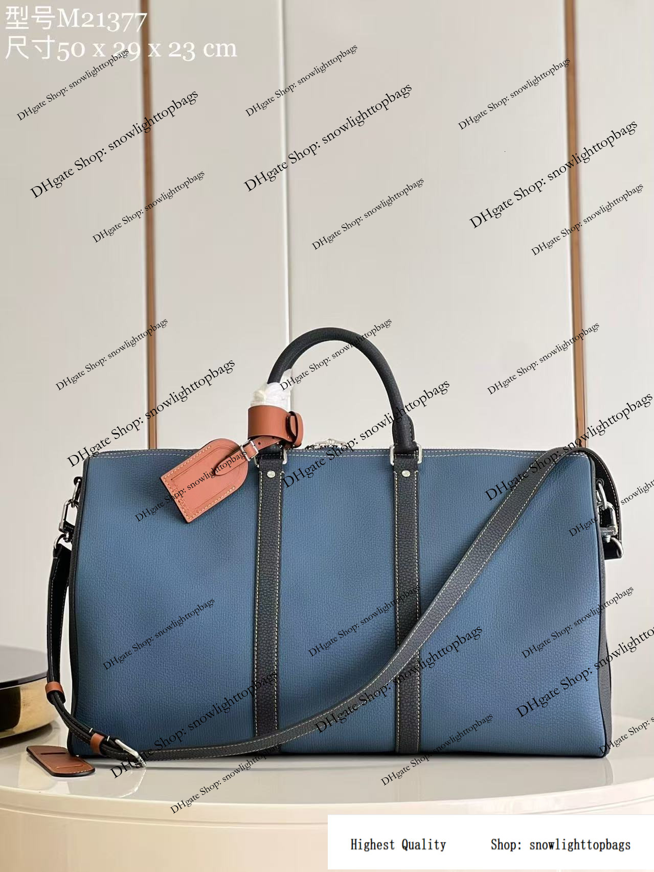 10a designer bag mirror quality Luxury Duffle Bags Men Designer Bags Women Large Capacity Real Leather Bag Shoulder Blue Handbag totes bag m21377