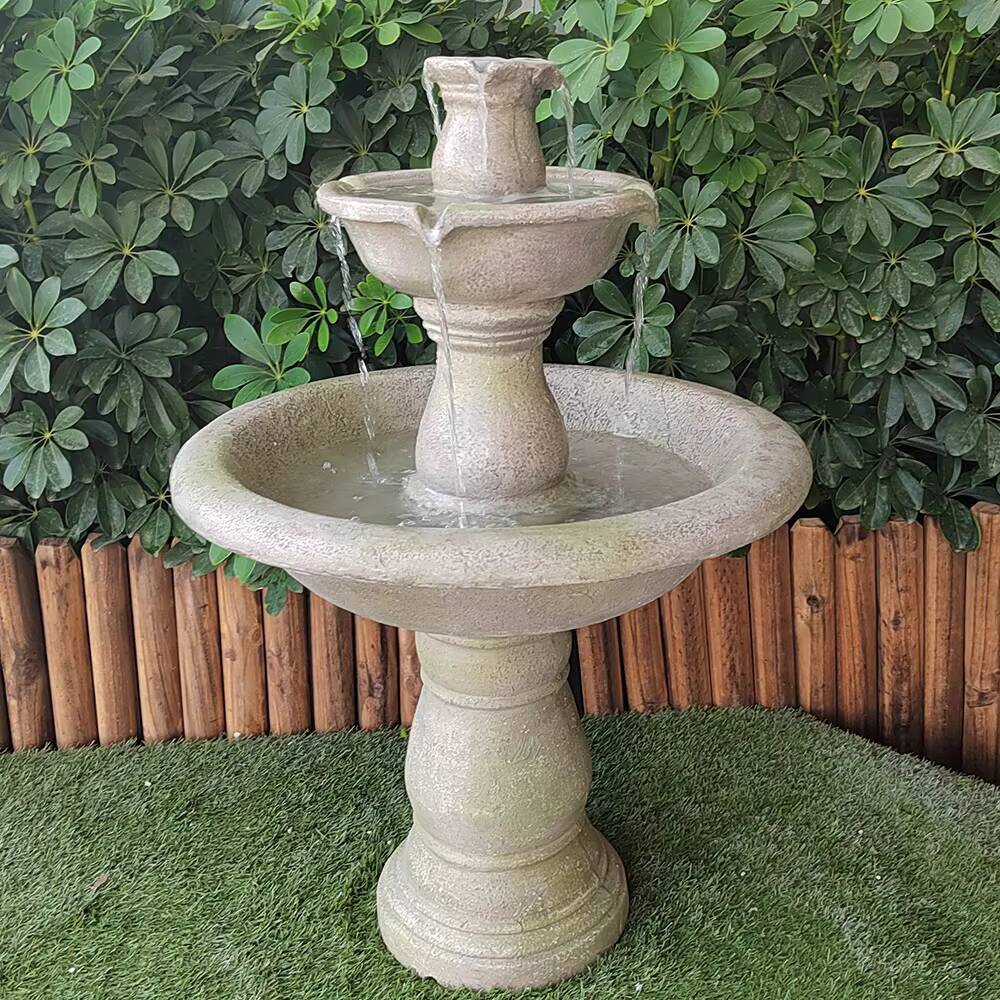 Wholesale Most Popular and Cheap 3 Tier Resin Backyard Water Fountain