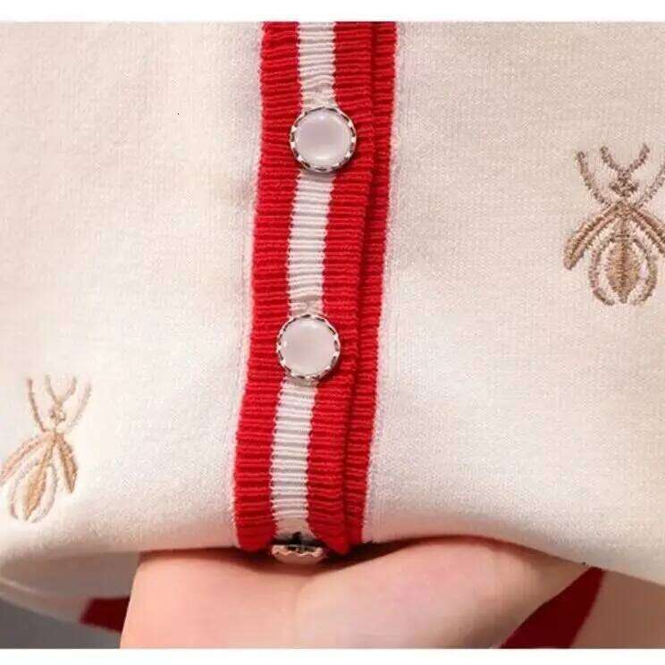 Autumn Loose Embroidered Knitted Designer Fashion Cardigan Women Cotton Handmade Sweaters Y2k Winter Beige Cardigans