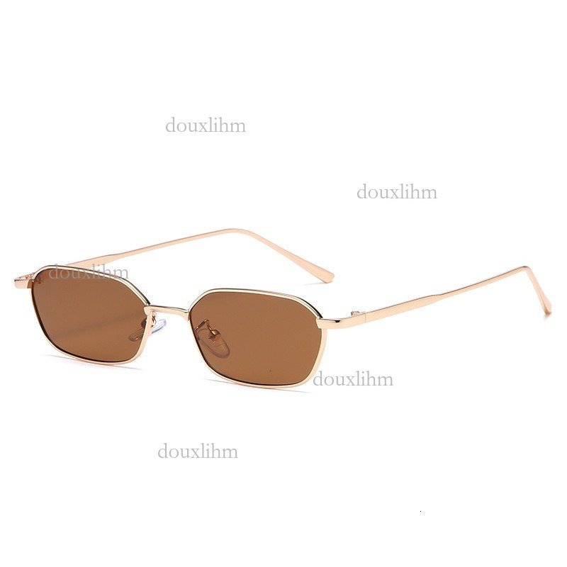 2026 Designer New Small Frame Polygonal Sunglasses Luxury Brand Fashion Accessories Korean Version Neutral Metal Ocean Lenses Outdoor Glasses Wholesal