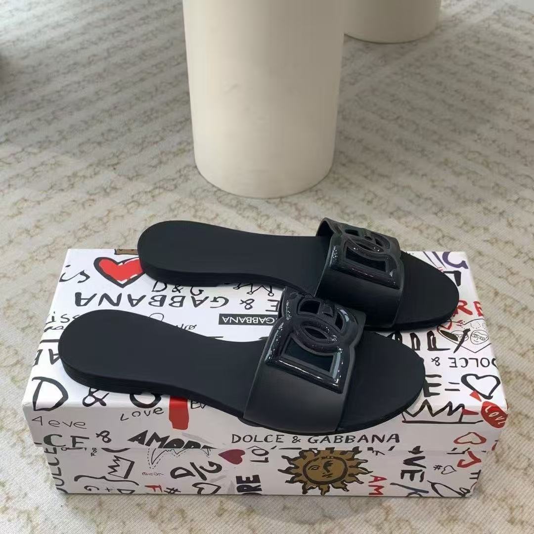 Designer Women Sandals D Slides G Slippers Flat Jelly Slippers Summer Outdoor Beach Slippers Ladies Classic Fashion Flat Black Casual shoes 36-42