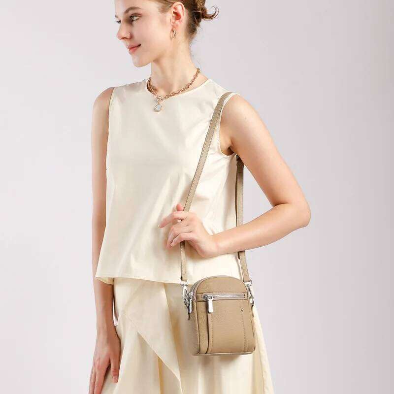 Fashionable Top Quality Genuine Leather First Layer Cowhide Crossbody Women's Small Versatile and Stylish Shoulder Bag XJ260109