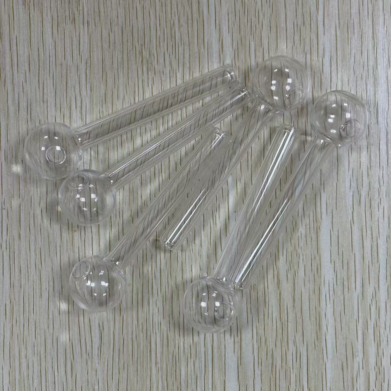 STOCK IN USA, 9 pcs High Borosilicate Glass Oil Burner Pipe, high quality 4inch glass tube smoking water pipes Smoking Accessories, 3-7 Days Delivery 