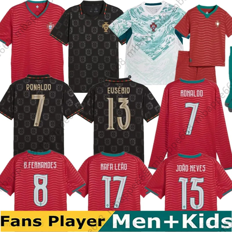 2026 soccer Portuguesa RoNalDo Jerseys JOAO FELIX BERNARDO B. FERNANDES PEPE 2025 2026 Portugal football shirt Team Men Kids kit 11