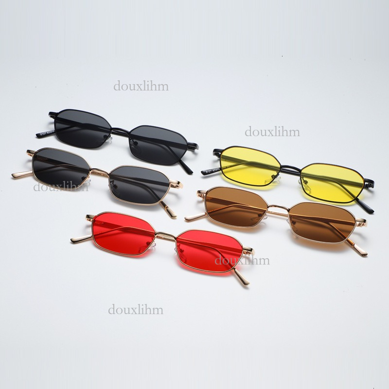 2026 Designer New Small Frame Polygonal Sunglasses Luxury Brand Fashion Accessories Korean Version Neutral Metal Ocean Lenses Outdoor Glasses Wholesal