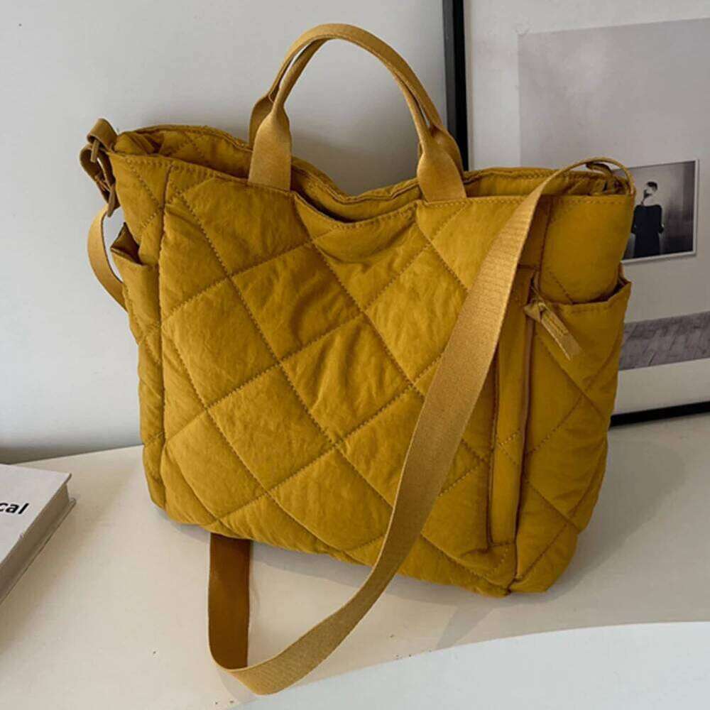 Women Puffer Hobo Handbag Zipper Fluffy Crossbody Large Capacity Padded Shoulder Satchel Travel Commuting Bag XJ260109