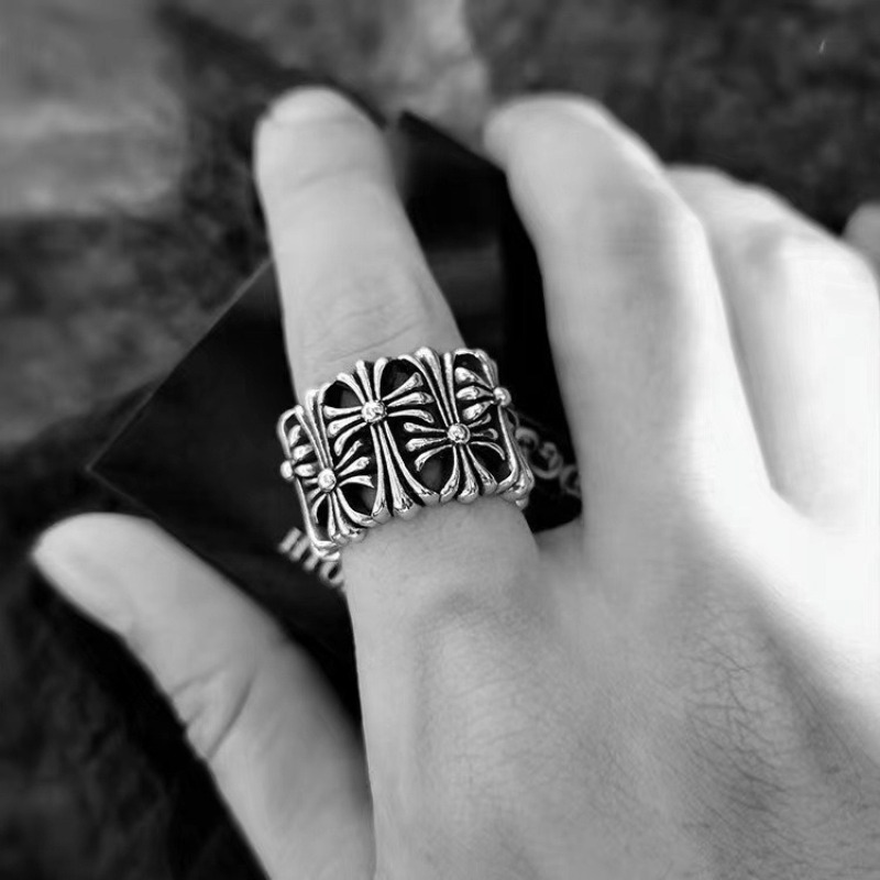 Personalized Creative Rings Trendy Matching Rings Vintage Rings High-end Cross Rings Hand Decorations Jewelry Gifts