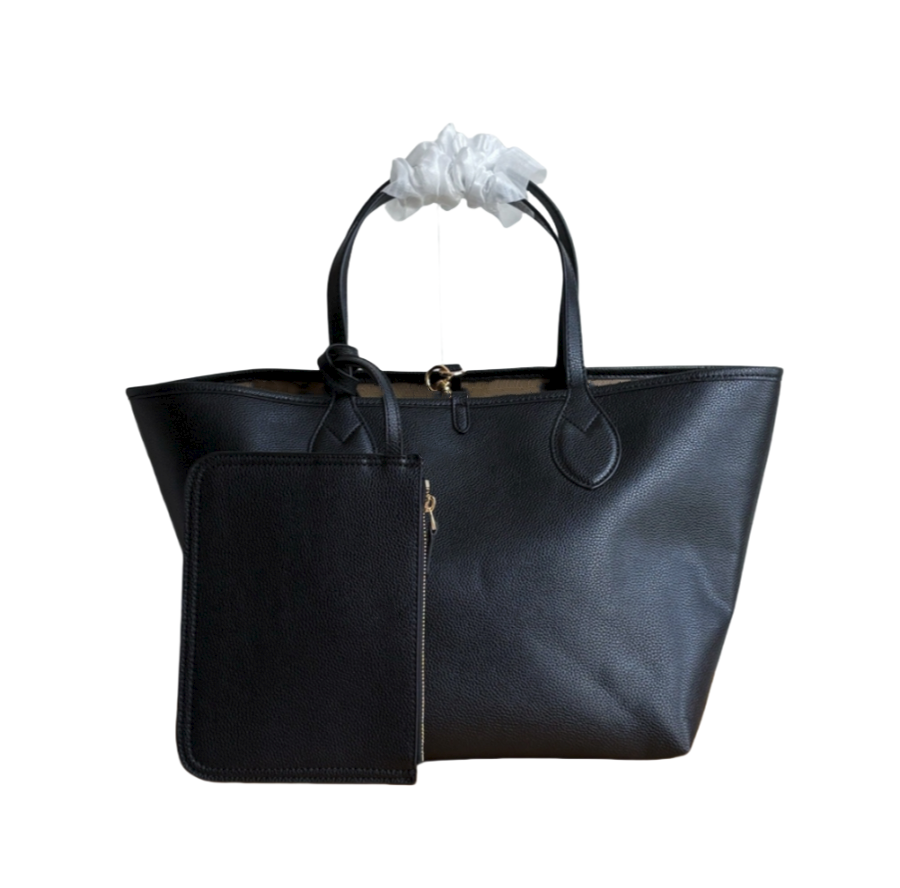 Woman bag handbag tote shoulder bag with pouch black wine-red brown new arrival luxury famous design High quality Two sizes Gbags