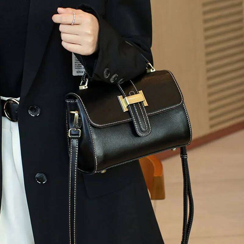 Vintage Women's Crossbody Bags 2025 New Genuine Leather Shoulder Luxury Designer Women Square Bag Cowhide Handbags ML9240 XJ260109