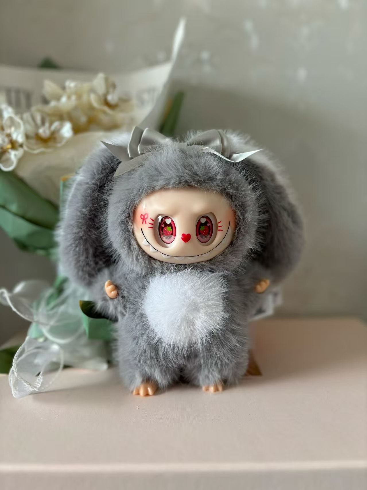 Labubu Bunny Doll Gen 6 Gen 3 Macaron Series, Surprise Blind Box Kiwi Color Version 6.0 QIAOWANTONG