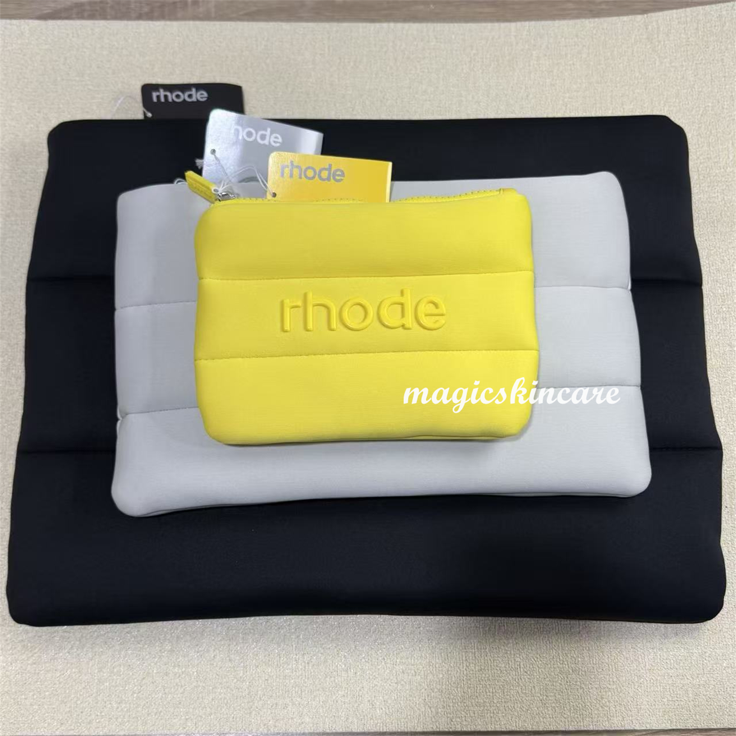 3 Colors Rhodee Cosmetic Bags Shockproof Waterproof Lightweight Makeup Storage Travel Bags Free Ship