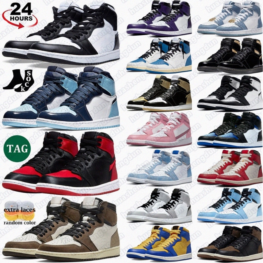 basketball shoes 1s shoe 1 sneakers mens women Outdoor Sports Bred Lucky Black sneaker Dark Mocha Grey White University Blue Smoke GreeuaKb#