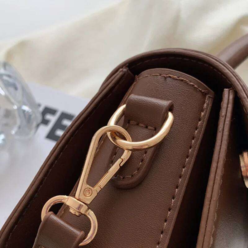 Pu Leather Shoulder for Women Handbag Fashion Crossbody Bags Vintage Underarm Bag Square Satchel 2024 XJ260109