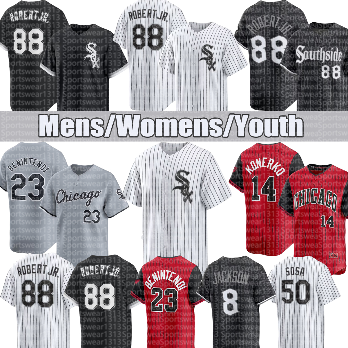 White Sox jersey Andrew Benintendi Lenyn Sosa Michael A. Taylor #30 Julks Chicagocity customized Baseball Jerseys