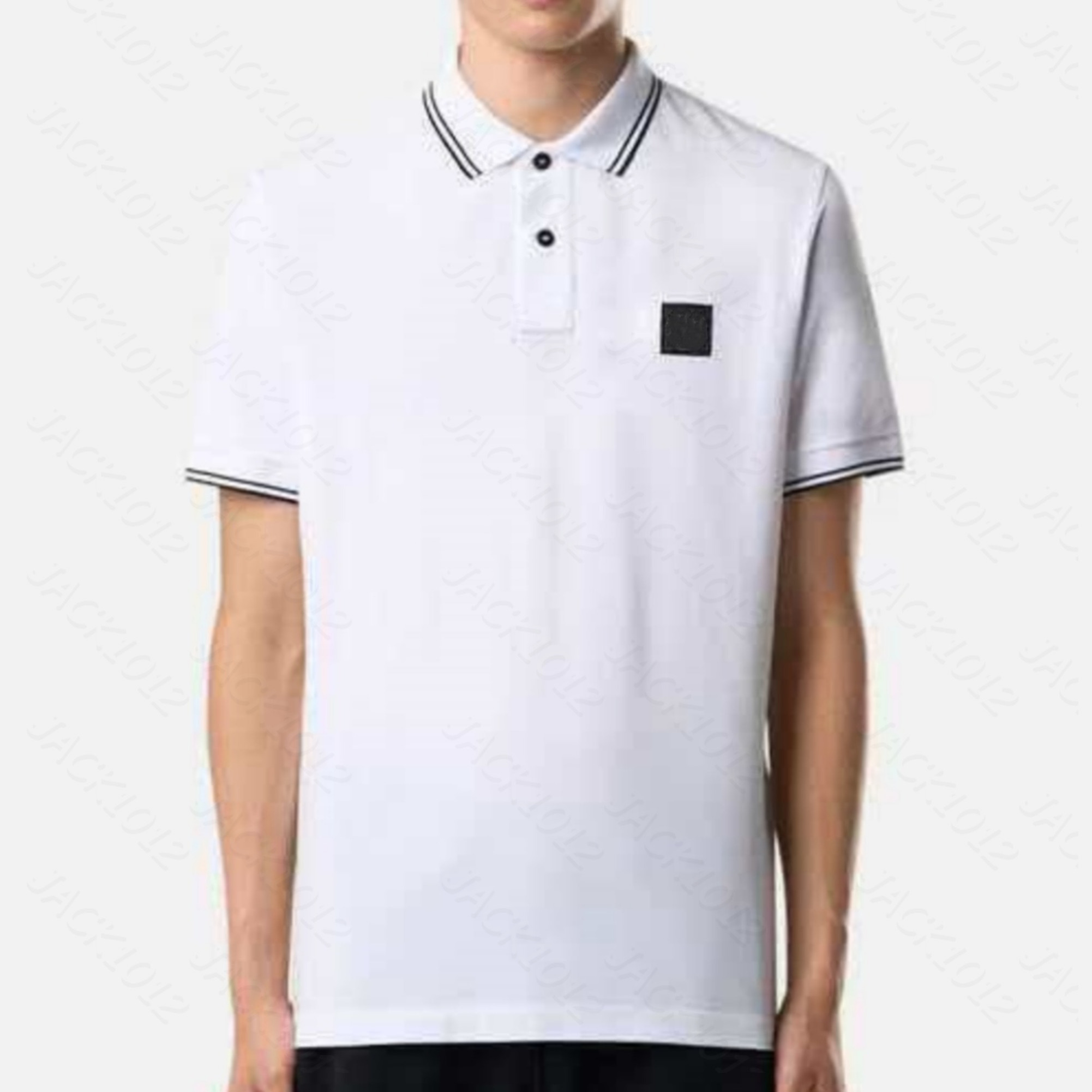 STONE Polo T Shirt Men T-Shirt Designer Summer Casual Short Sleeve Cotton Tshirt Luxury ISLAND Brand Fashion Compass Small Embroidery Badge Top Sportswear Tees HTF