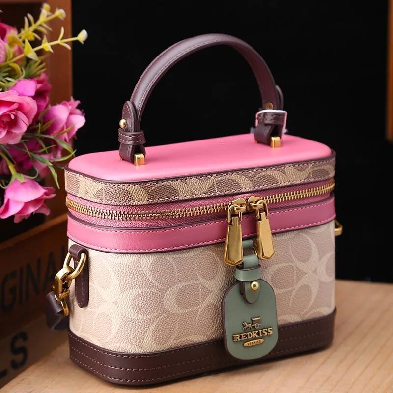 Bestseller New minimalist and fashionable small handbag, contrasting color women's bag, high-end carriage single shoulder crossbody handbag ddmyb