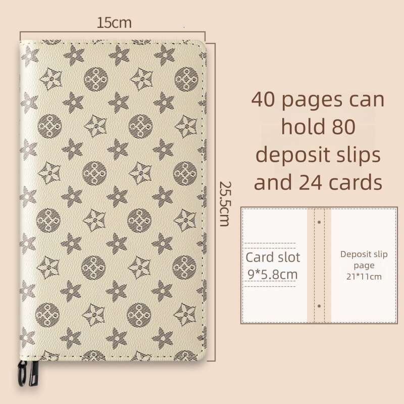 pouches Zipper organizers & for domestic use, cash storage bags for bills and bank passbooks, living room document organizer with secure closure use, 