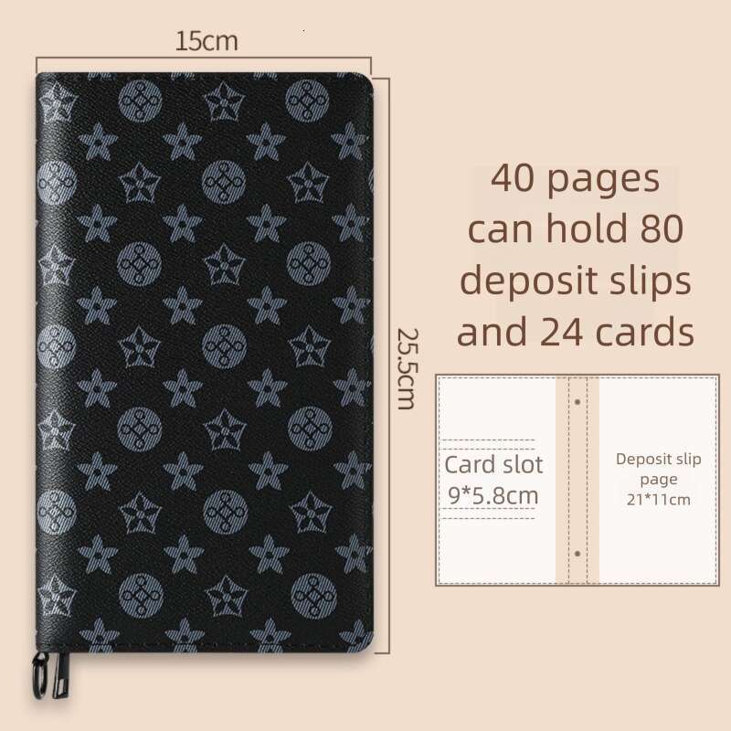pouches Zipper organizers & for domestic use, cash storage bags for bills and bank passbooks, living room document organizer with secure closure use, 